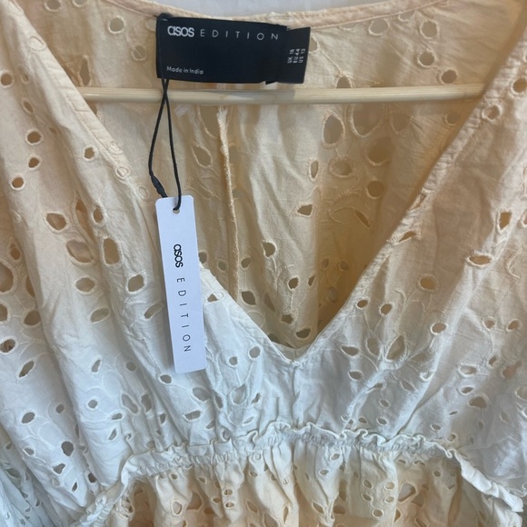 ASOS EDITION OMBRE MINI DRESS WITH GATHERED WAIST-MULTI Size 12 NWT - Picture 11 of 11